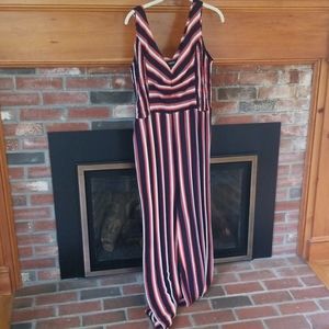 Striped jumpsuit